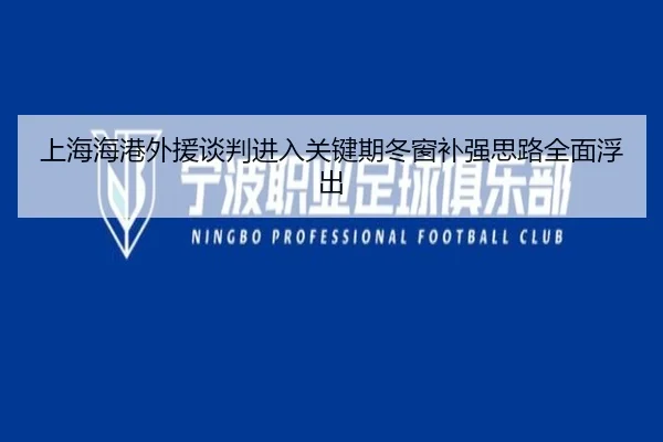 上海海港外援谈判进入关键期冬窗补强思路全面浮出